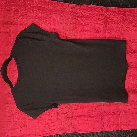 Vtg Y2K abbey dawn blk gothic cross metal red blood spatter mallgoth shirt L - Picture 5 of 17